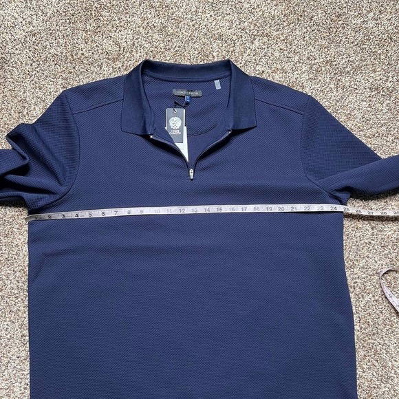 Vince Camuto Mens Blue Long Sleeve Quarter Zip Sweater Pullover Size XXL NWT - Picture 4 of 8